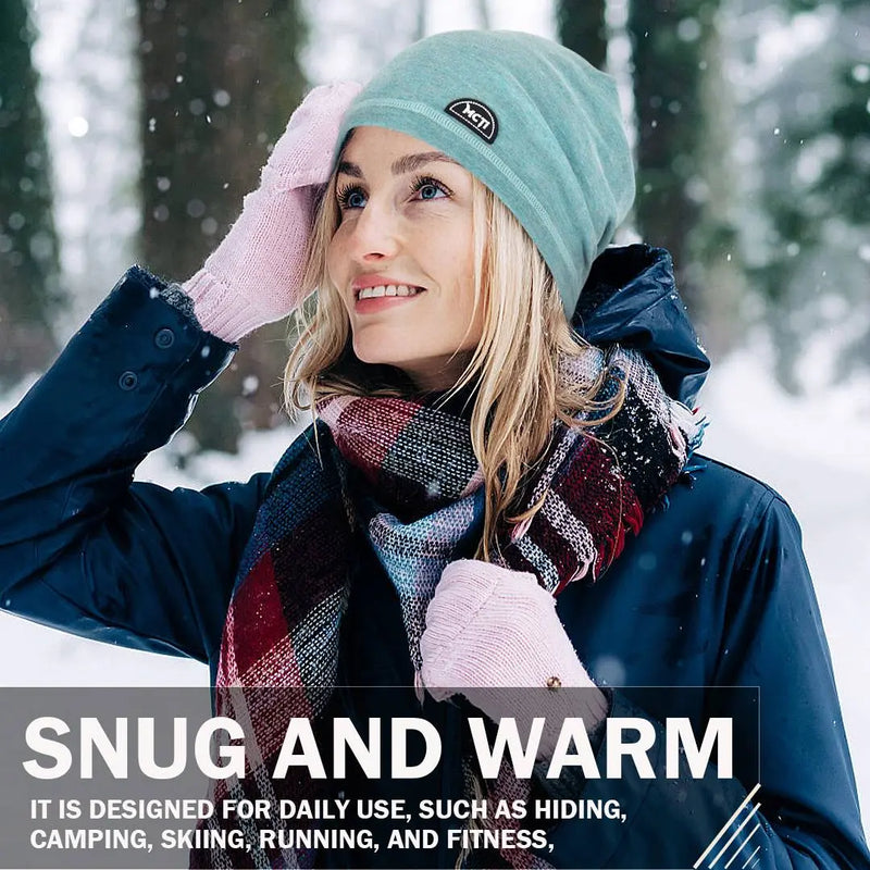 Load image into Gallery viewer, MCTi Lightweight Slouchy Beanie - Warm Stretchy Skull Cap for Running and Cycling MCTi