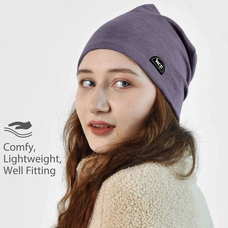 Load image into Gallery viewer, MCTi Lightweight Slouchy Beanie - Warm Stretchy Skull Cap for Running and Cycling MCTi