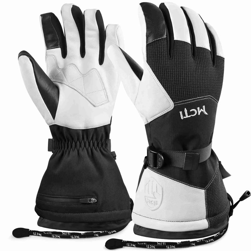Load image into Gallery viewer, MCTi Men's Pro Goatskin Leather Ski Gloves MCTi