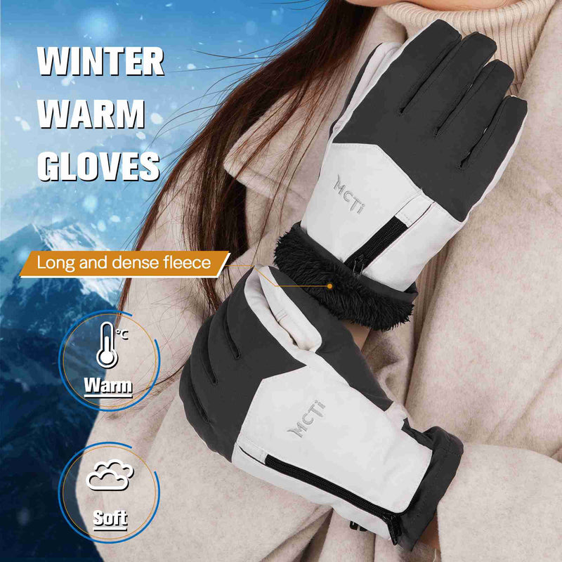 Load image into Gallery viewer, MCTi Winter Gloves Waterproof Warm for Cold Weather Touchscreen Zipper Gloves for Men Women MCTi