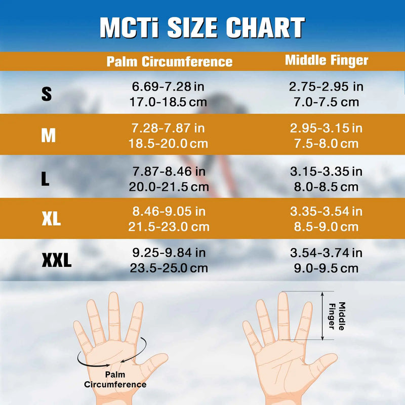 Load image into Gallery viewer, MCTi Winter Gloves Waterproof Warm for Cold Weather Touchscreen Zipper Gloves for Men Women MCTi