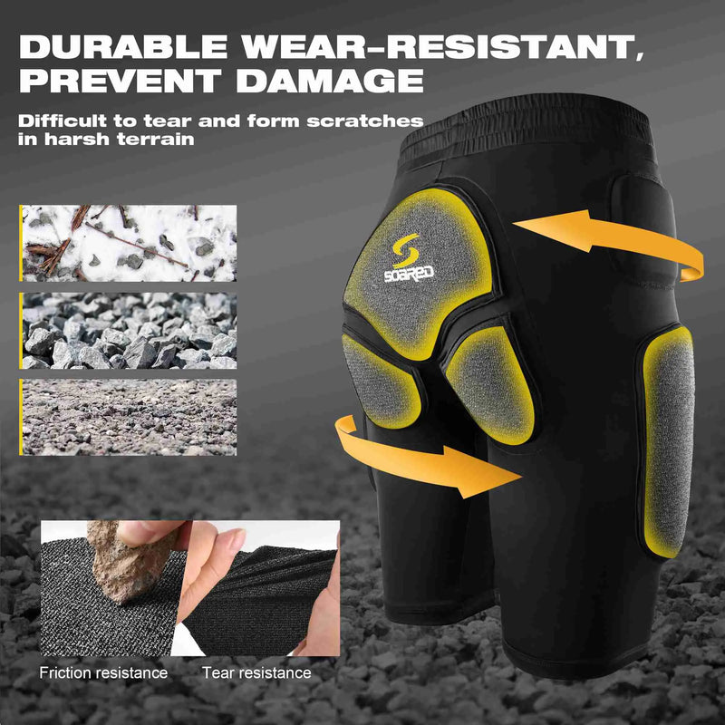 Load image into Gallery viewer, Soared 3D Protection Hip Butt and Tailbone NBR Paded Short Impact Gear for Snowboard, Skate and Ski MCTi