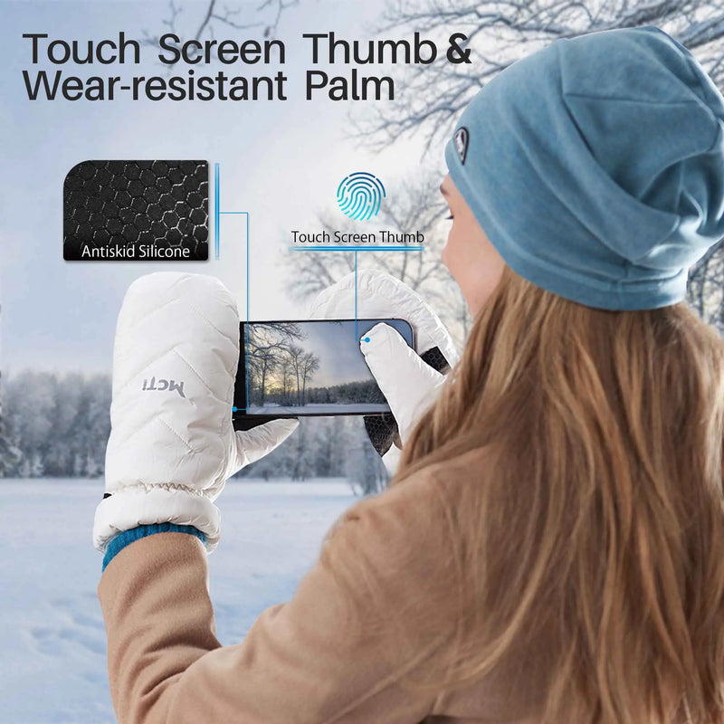 Load image into Gallery viewer, Waterproof Goose Down Mittens for Women | MCTi Snow Mitts MCTi