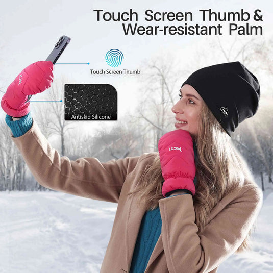Waterproof Goose Down Mittens for Women | MCTi Snow Mitts MCTi