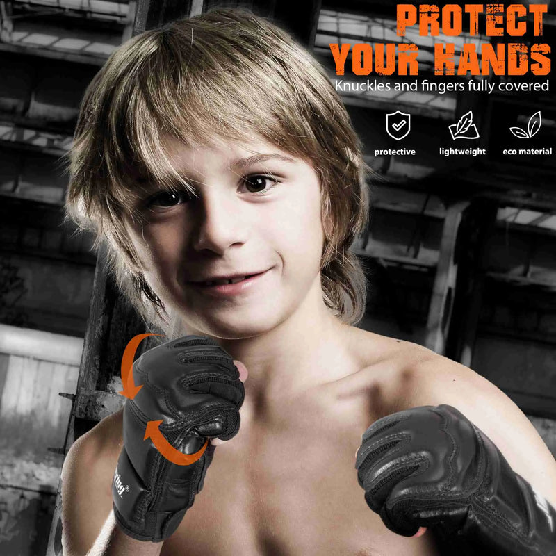 Load image into Gallery viewer, Xinluying Martial Arts Training Gloves - Fingerless for Men, Women, and Kids Xinluying