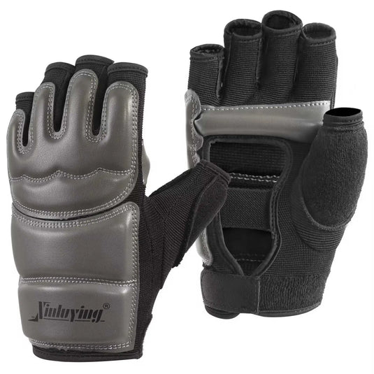Xinluying Martial Arts Training Gloves - Fingerless for Men, Women, and Kids Xinluying