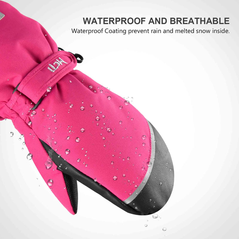 Load image into Gallery viewer, waterproof kids ski mittens