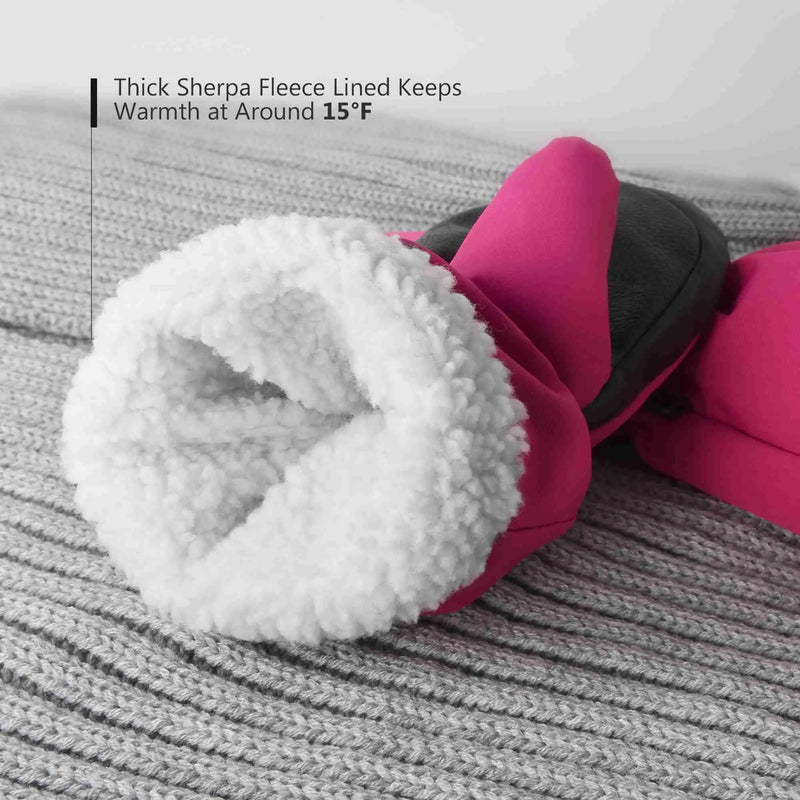 Load image into Gallery viewer, warm ski mittens for kids