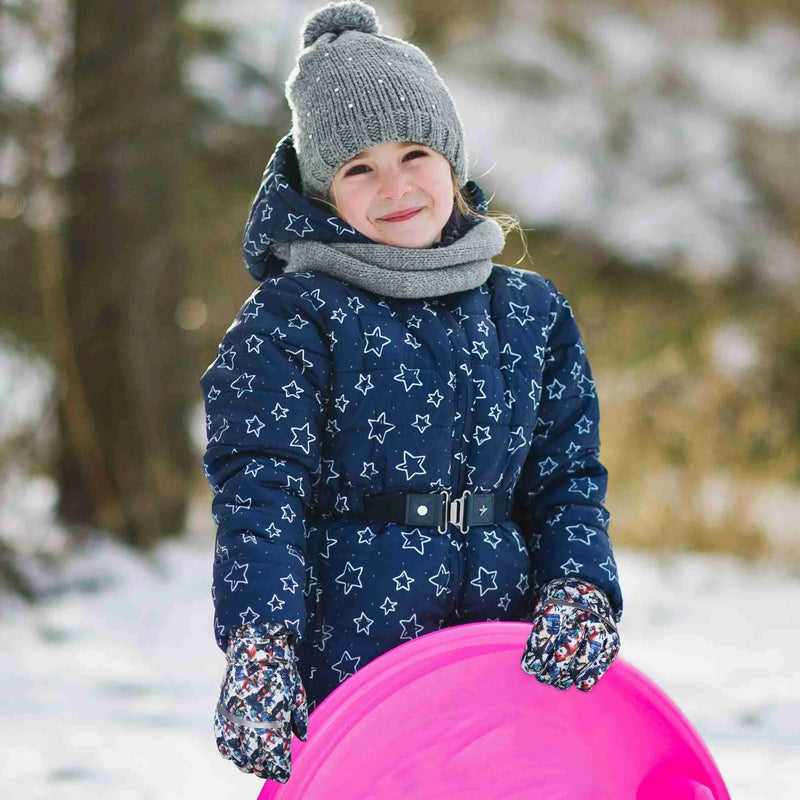 Load image into Gallery viewer, MCTi Kids Ski Gloves Waterproof Long Knitted Cuff Winter Snow Gloves MCTi