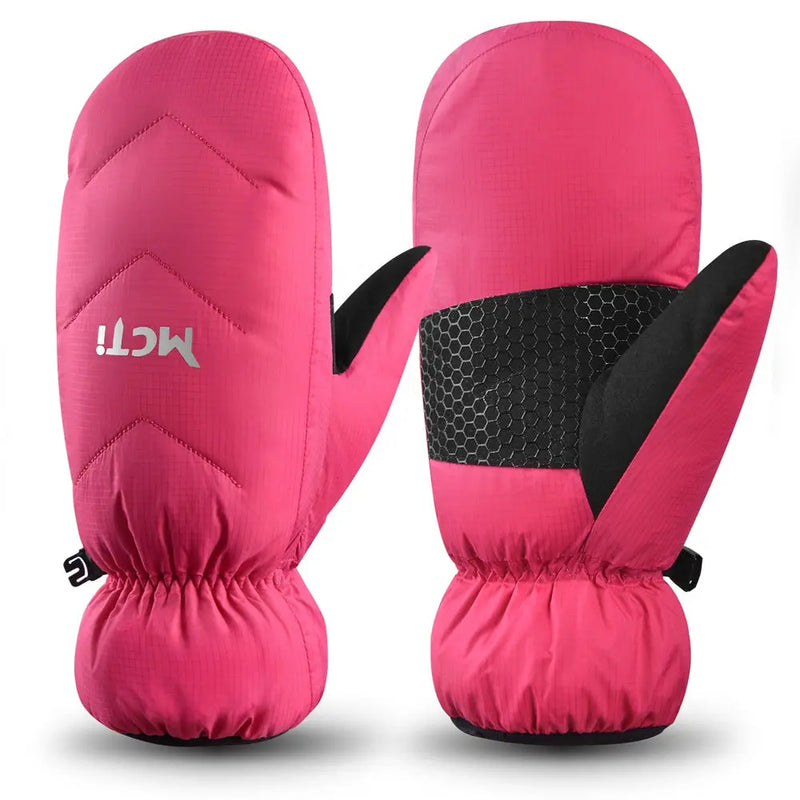 Load image into Gallery viewer, MCTi Women's Goose Down Mittens Waterproof Touch Screen Packable Ultra Light Snow Mitts MCTi