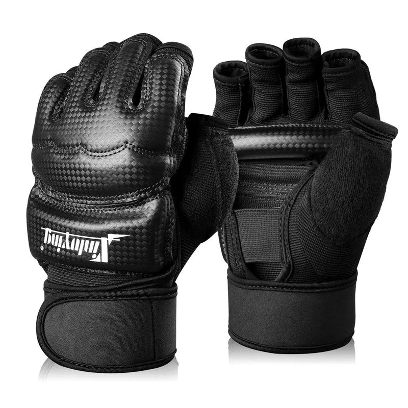 Load image into Gallery viewer, Punch Bag Boxing Martial Arts MMA Sparring Grappling Muay Thai Taekwondo Training PU Leather Wrist Wraps Gloves Xinluying