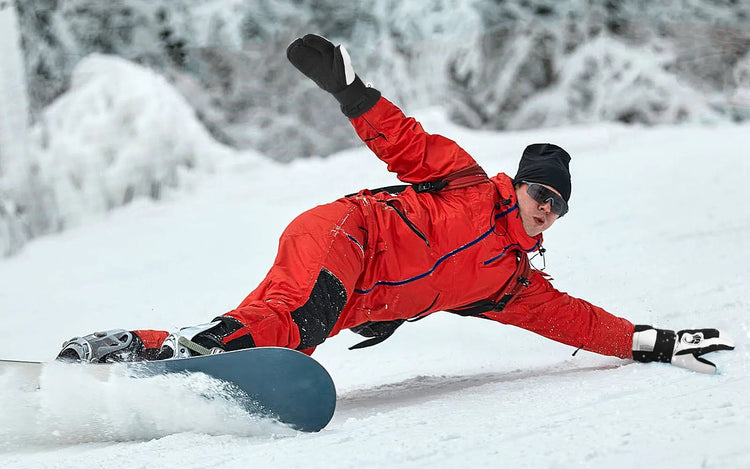 Carving Snowboarders