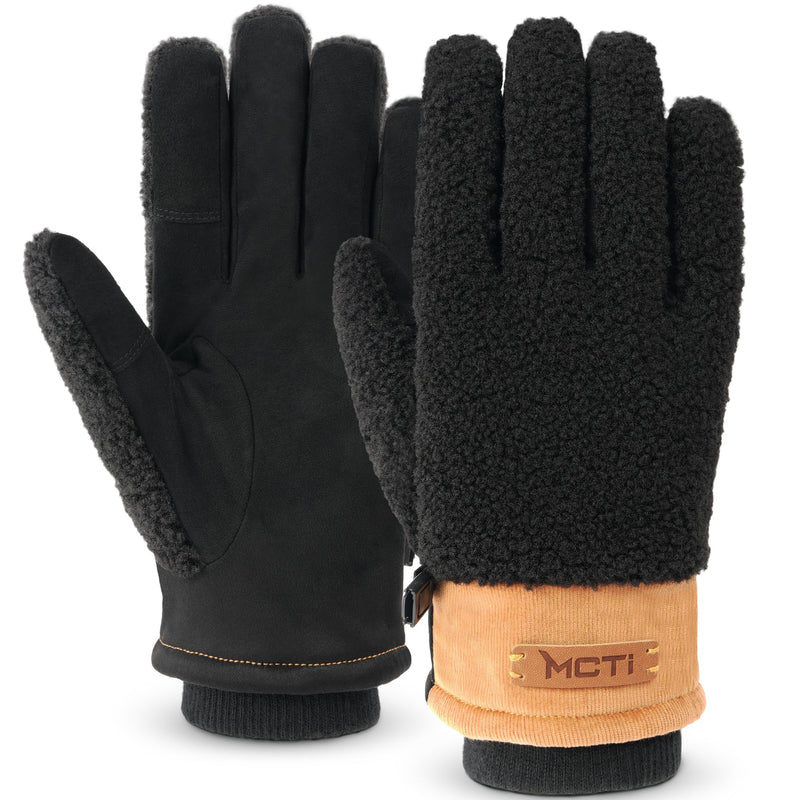 Load image into Gallery viewer, MCTi Winter Sherpa Gloves for Women Warm for Cold Weather Touchscreen Fleece Lining MCTi
