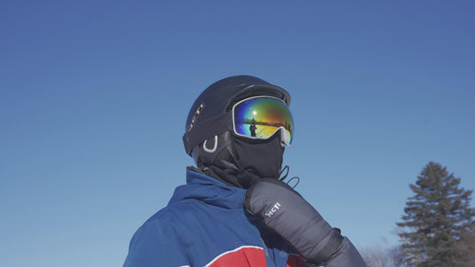 Thermal ski gloves