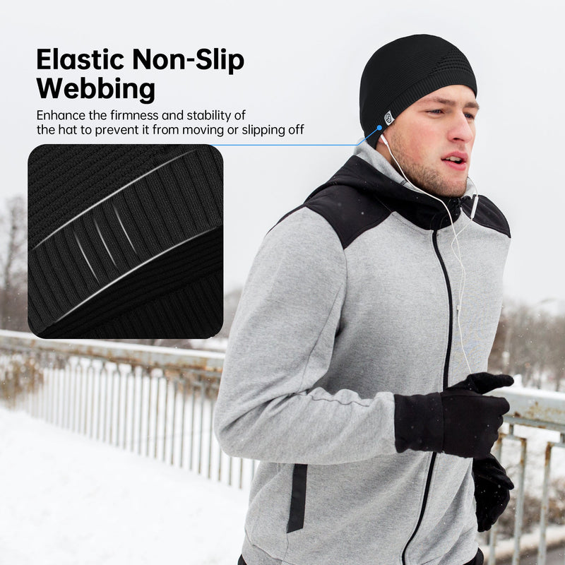 Load image into Gallery viewer, MCTi Mens Beanie Skull Caps for Men Women Thermal Helmet Liner Winter Running Hat for Skiing Hiking Outdoor Sports MCTi
