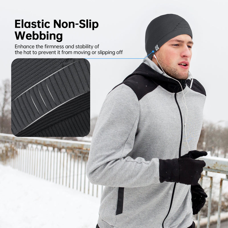 Load image into Gallery viewer, MCTi Mens Beanie Skull Caps for Men Women Thermal Helmet Liner Winter Running Hat for Skiing Hiking Outdoor Sports MCTi
