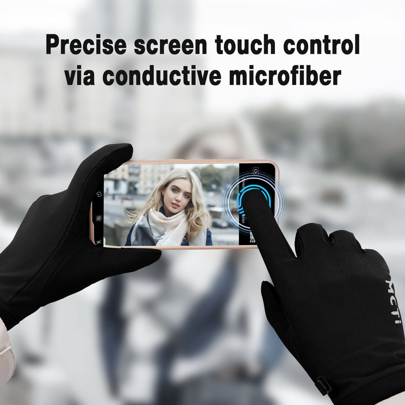 Load image into Gallery viewer, MCTi Winter Gloves for Men Women, Touch Screen Gloves with Conductive Microfiber, Palm Silicone, for Running Driving Hiking MCTi
