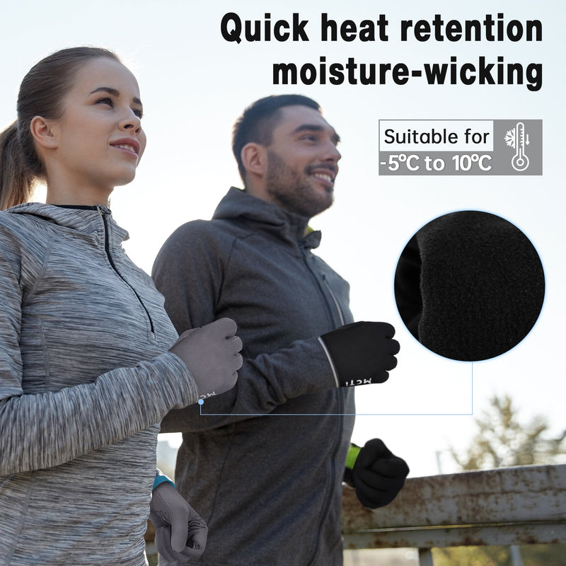 Load image into Gallery viewer, MCTi Winter Gloves for Men Women, Touch Screen Gloves with Conductive Microfiber, Palm Silicone, for Running Driving Hiking MCTi
