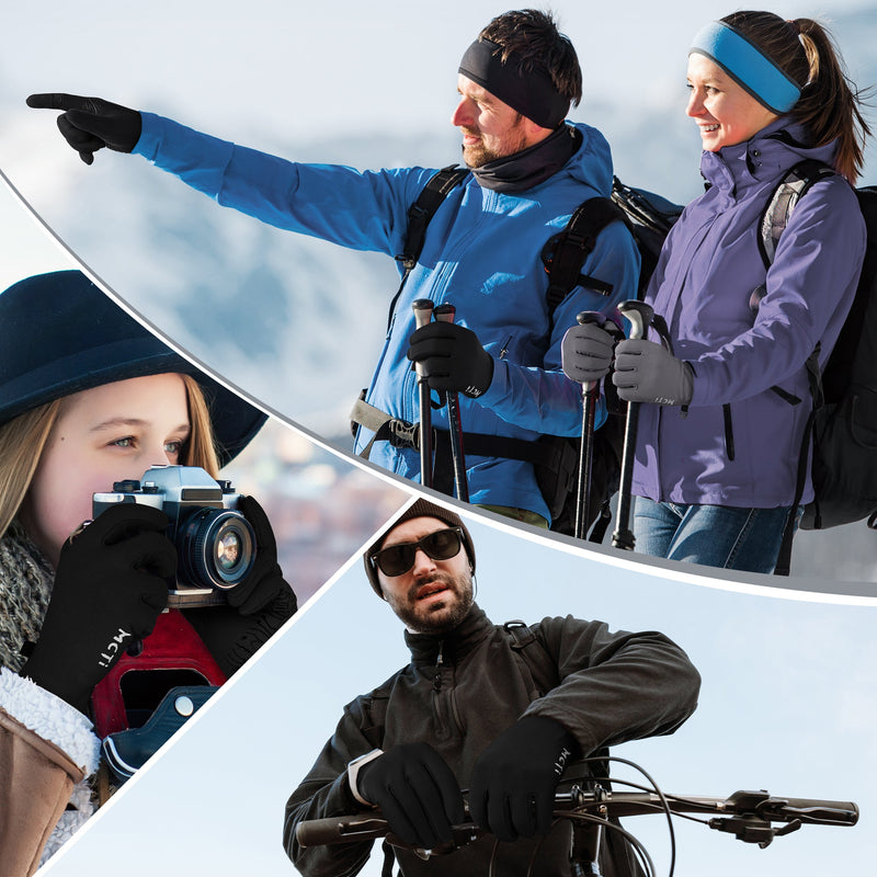 Load image into Gallery viewer, MCTi Winter Gloves for Men Women, Touch Screen Gloves with Conductive Microfiber, Palm Silicone, for Running Driving Hiking MCTi
