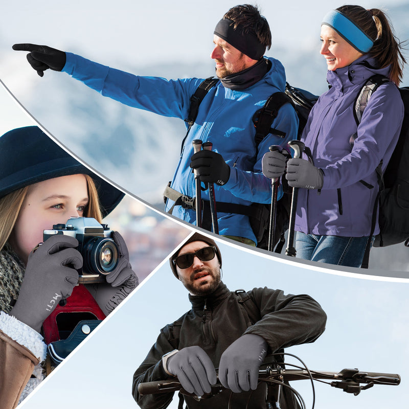 Load image into Gallery viewer, MCTi Winter Gloves for Men Women, Touch Screen Gloves with Conductive Microfiber, Palm Silicone, for Running Driving Hiking MCTi
