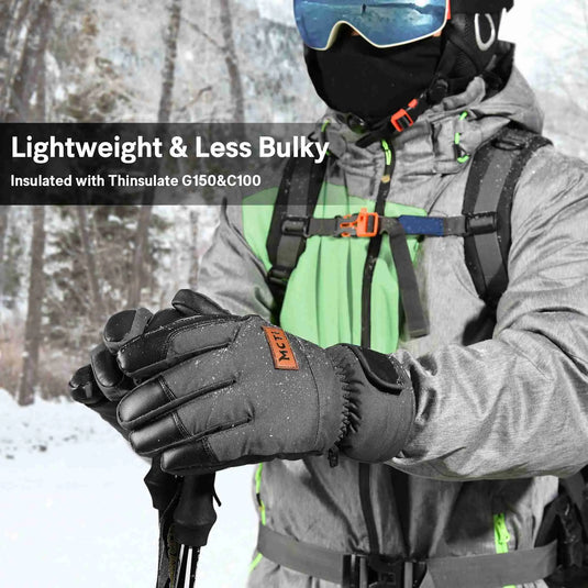 MCTI Lightweight & Warm Men's Cold Weather Gloves | Breathable & Waterproof MCTi