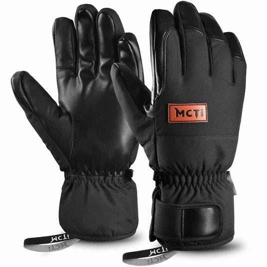 MCTi Lightweight & Warm Waterproof Men's Cold Weather Gloves Black / S