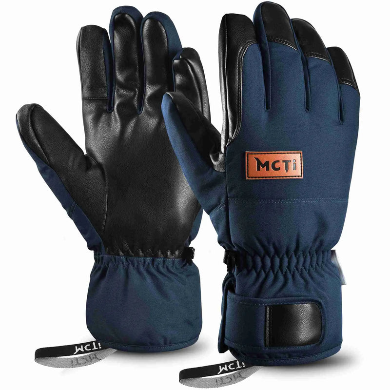 MCTi Lightweight & Warm Waterproof Men's Cold Weather Gloves Navy / S