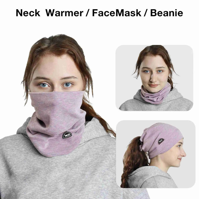 2Pack Fleece Neck Warmer Winter Neck Gaiter Cold Weather Face Mask for Men  Women
