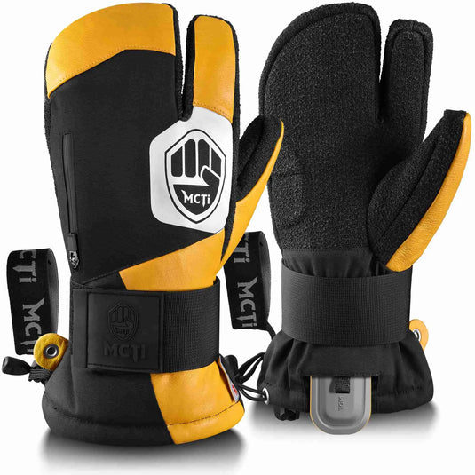 MCTi 3-Finger Abrasion Resistant Snowboard Gloves Full