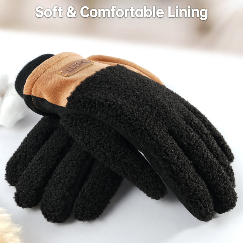 Load image into Gallery viewer, MCTi Winter Sherpa Gloves for Women Warm for Cold Weather Touchscreen Fleece Lining MCTi
