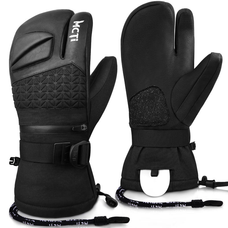 Load image into Gallery viewer, MCTi Snowboard Gloves with Wrist Guard 3-Finger Waterproof Mittens for Winter Snow Skiing MCTi
