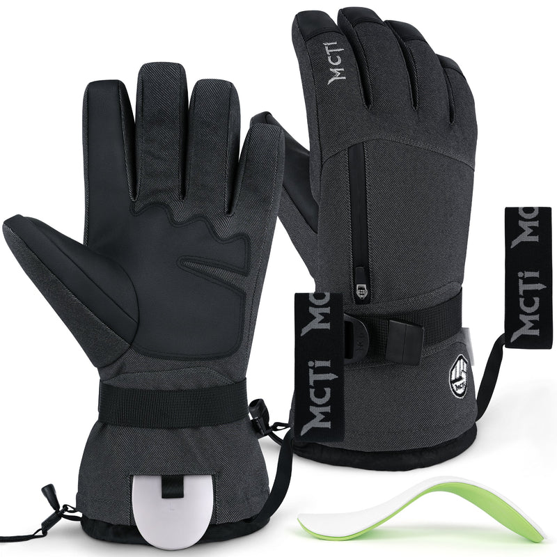 Load image into Gallery viewer, MCTi Pro Wrist Support Ski Gloves for Men, Waterproof Snowboard Gloves with Wrist Guard, 3M Thinsulate, High Abrasion Resistance MCTi
