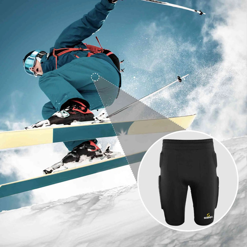 Load image into Gallery viewer, Soared 3D Protection Hip Butt and Tailbone NBR Paded Short Impact Gear for Snowboard, Skate and Ski MCTi
