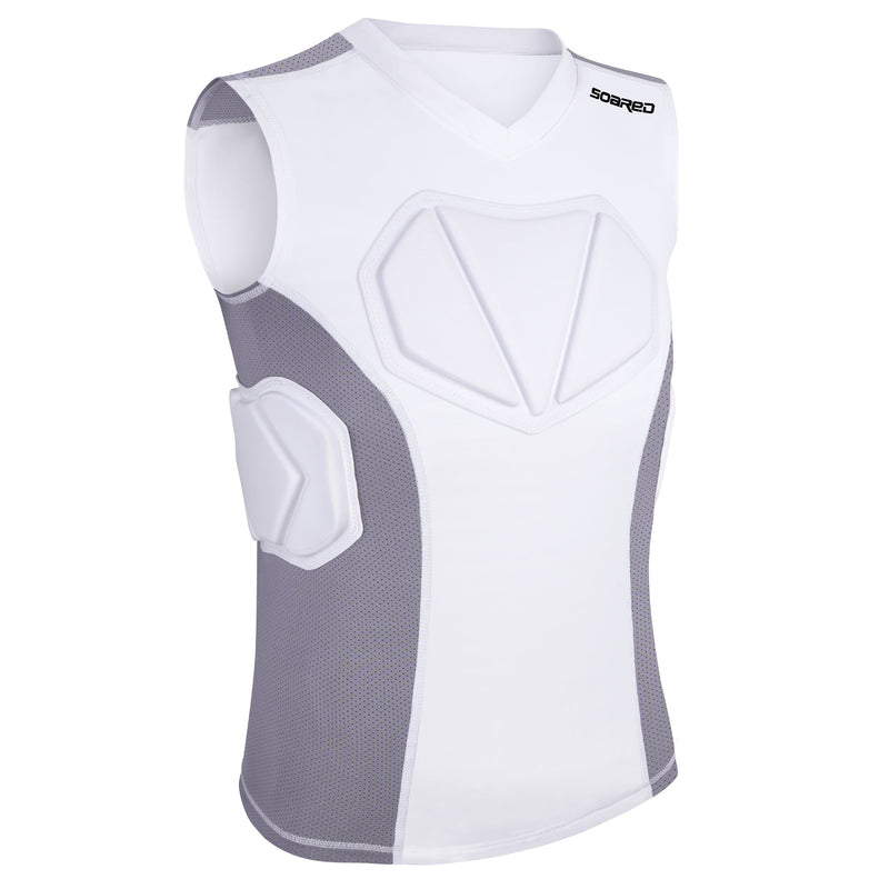 Load image into Gallery viewer, Soared Baseball Chest Protector Padded Compression Shirt Impact-Dispersing Padding Softball Football Rib Heart Sternum Guard MCTi

