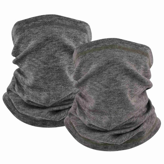 Dark Gray MCTi Winter Neck Gaiter Set: Stylish cold weather accessories.