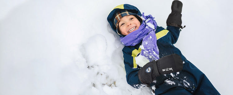 Kids Snow Mittens with Removable Liner