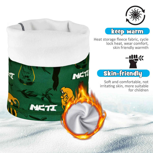 MCTI Kids Winter Neck Gaiter in monkey color: Skin-friendly, warm, compatible, and soft for children.