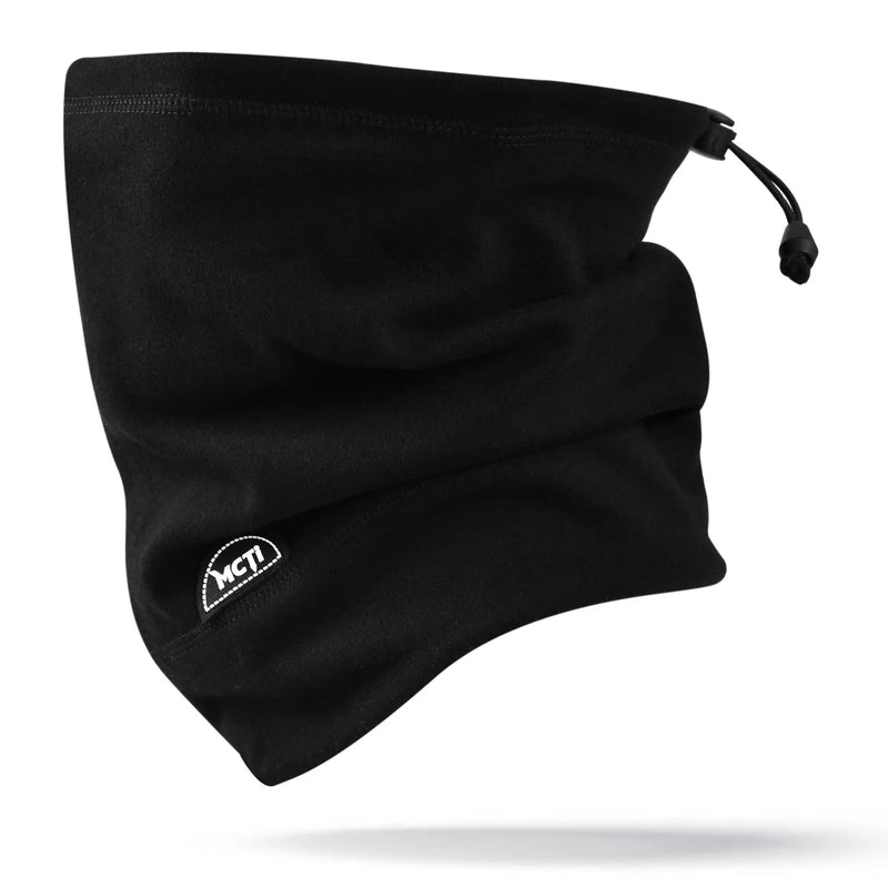 Load image into Gallery viewer, MCTI Winter Neck Gaiter: Elastic Closure, Black Color
