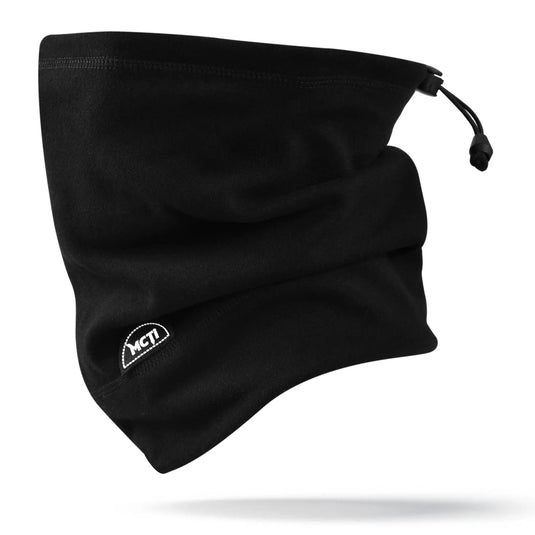 MCTI Winter Neck Gaiter: Elastic Closure, Black Color