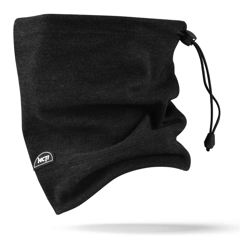 Load image into Gallery viewer, MCTI Winter Neck Gaiter: Elastic Closure, Raven Black.
