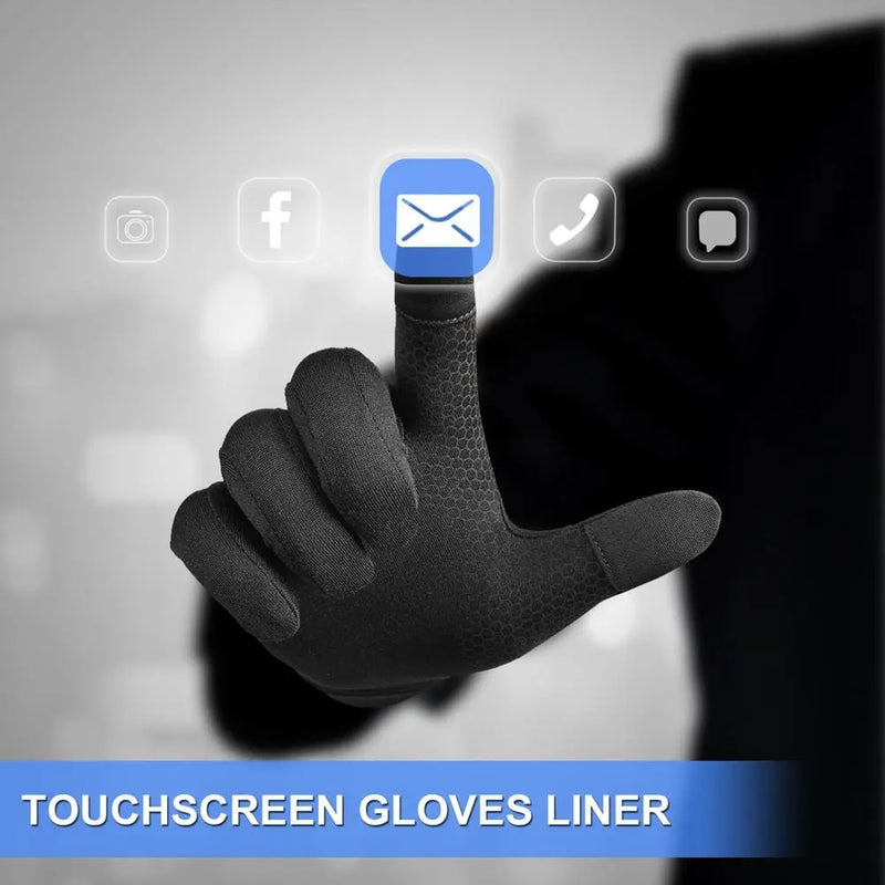 Load image into Gallery viewer, MCTi Glove Liner Touch Screen Lightweight for Winter Running Texting MCTi
