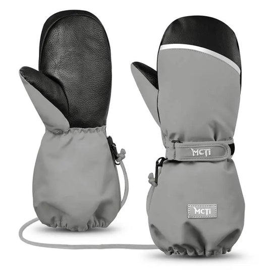 kids mittens grey