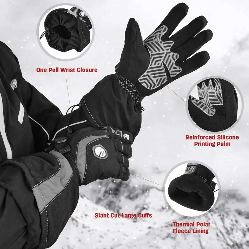 Load image into Gallery viewer, MCTi Ski Gloves Winter Waterproof Touch Screen Thinsulate Nylon Gloves for Women MCTi
