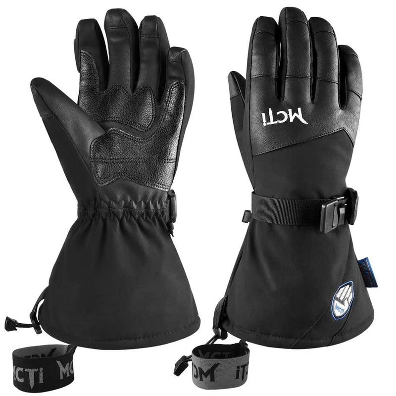 Load image into Gallery viewer, MCTi Ski Gloves for Men Touch Screen Waterproof Snowboard Gloves with Wrist Leashes MCTi
