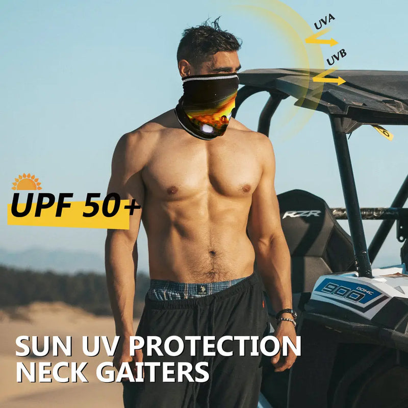 Load image into Gallery viewer, MCTi UV Neck Gaiter Face Mask, UPF 50 Dust Mask Bandana Balaclava Head Wrap for Fishing Running MCTi
