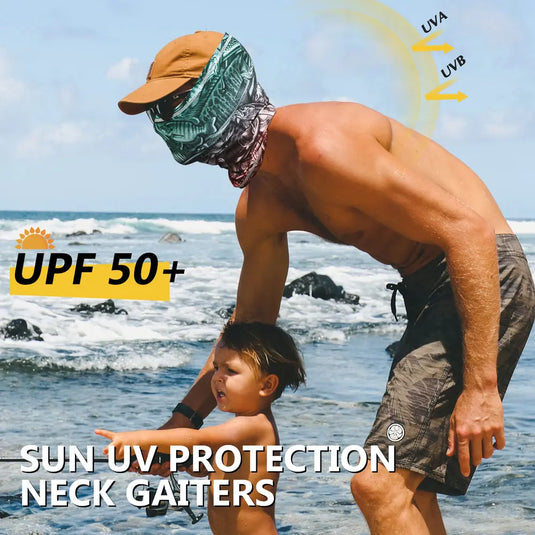 MCTi UV Neck Gaiter Face Mask, UPF 50 Dust Mask Bandana Balaclava Head Wrap for Fishing Running MCTi