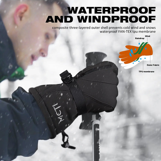 waterproof ski gloves men