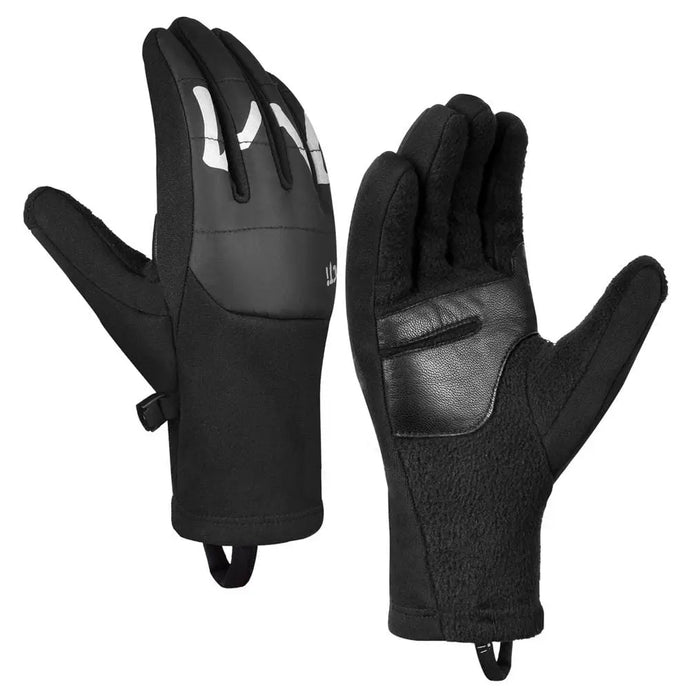 MCTi Winter Gloves Touchscreen Warm Fleece Lining Goatskin Leather Palm for Men Women Running Cycling MCTi