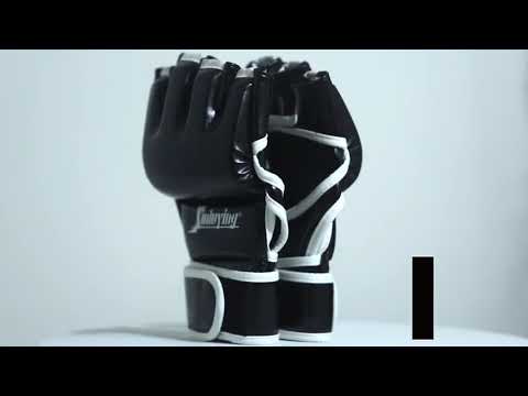 Load and play video in Gallery viewer, Xinluying MMA Gloves for Men Women - Grafting Sparring Punch Bag Half Mitts
