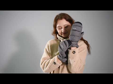 Load and play video in Gallery viewer, MCTi Women&#39;s Ski Mittens - Waterproof &amp; Insulated with Zipper
